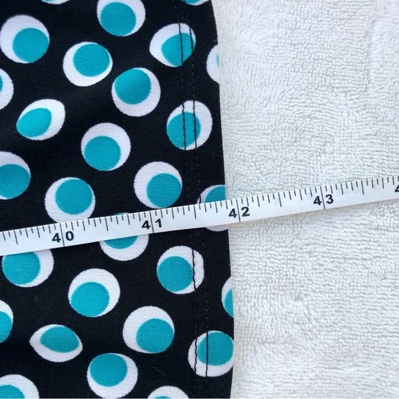 Polka Dot Dress Stretch 12/14 100% polyester Belted - Picture 4 of 8